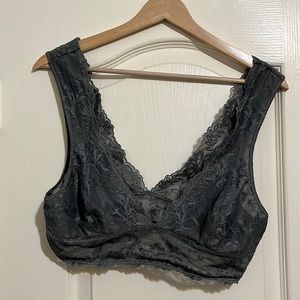Grey Free People Bralette- M